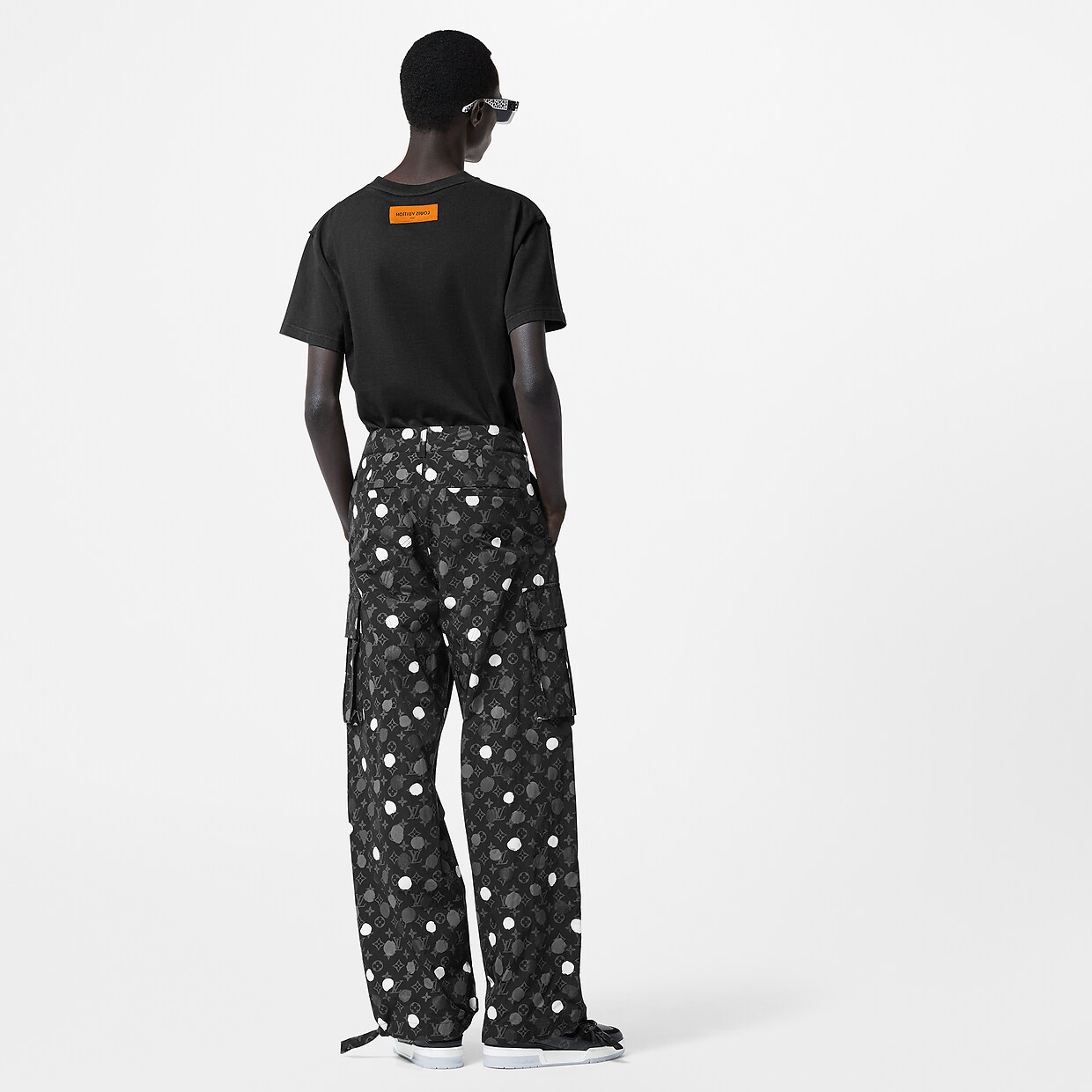 LV x YK Monogram Painted Dots Cargo Pants Men ReadytoWear LOUIS VUITTON